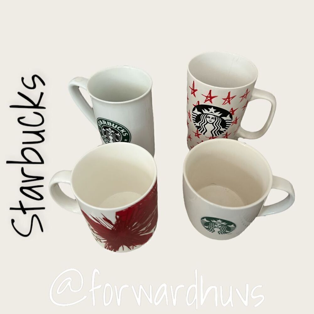 Starbucks Coffee Mugs x 4